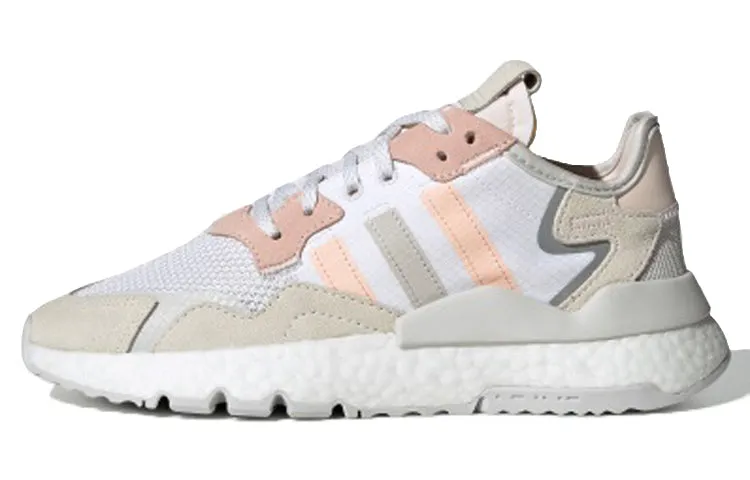 Adidas Originals Nite Jogger Lifestyle Sneakers, White/Light Pink