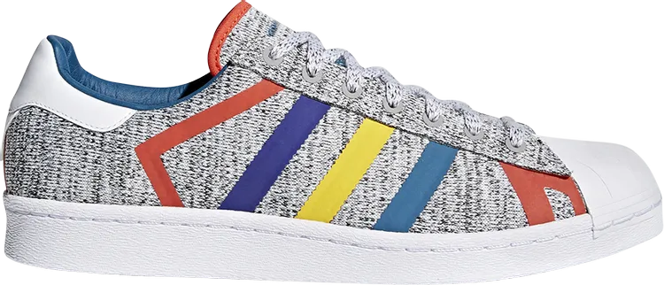 Adidas White Mountaineering x Superstar 'Light Grey' sneakers, gray