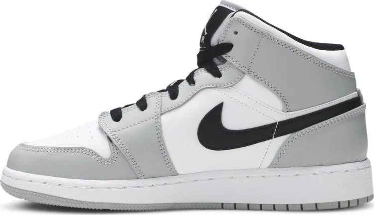 Air Jordan 1 Mid GS Light Smoke, gray