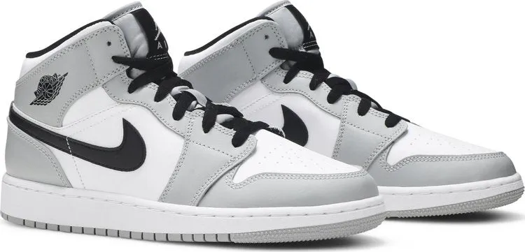 Air Jordan 1 Mid GS Light Smoke, gray