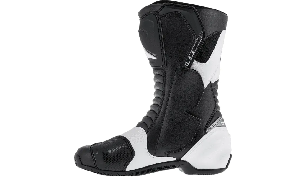 Alpinestars SMX S Black/White Boots - Size US 7.5 / Euro 41 - USED