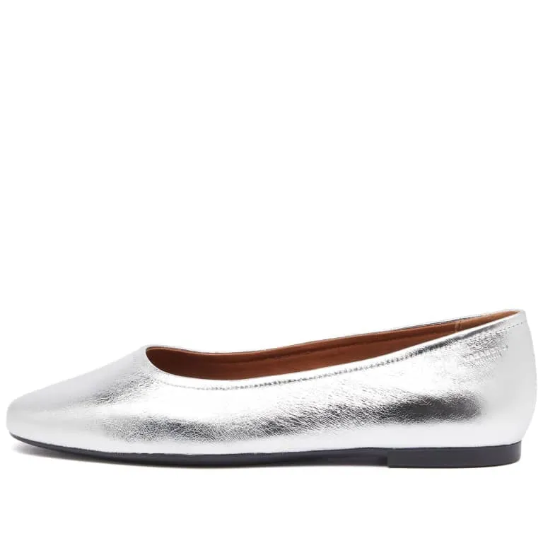 Ballerinas Vagabond Jolin Metallic Leather, silver