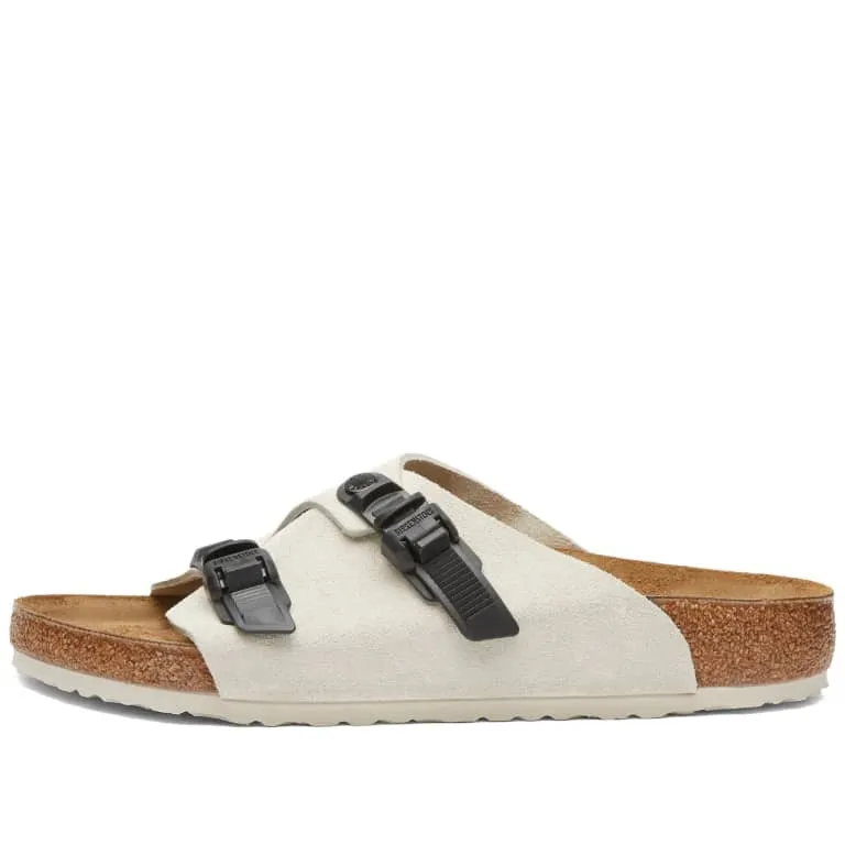 Birkenstock Zürich Tech slides, white/brown