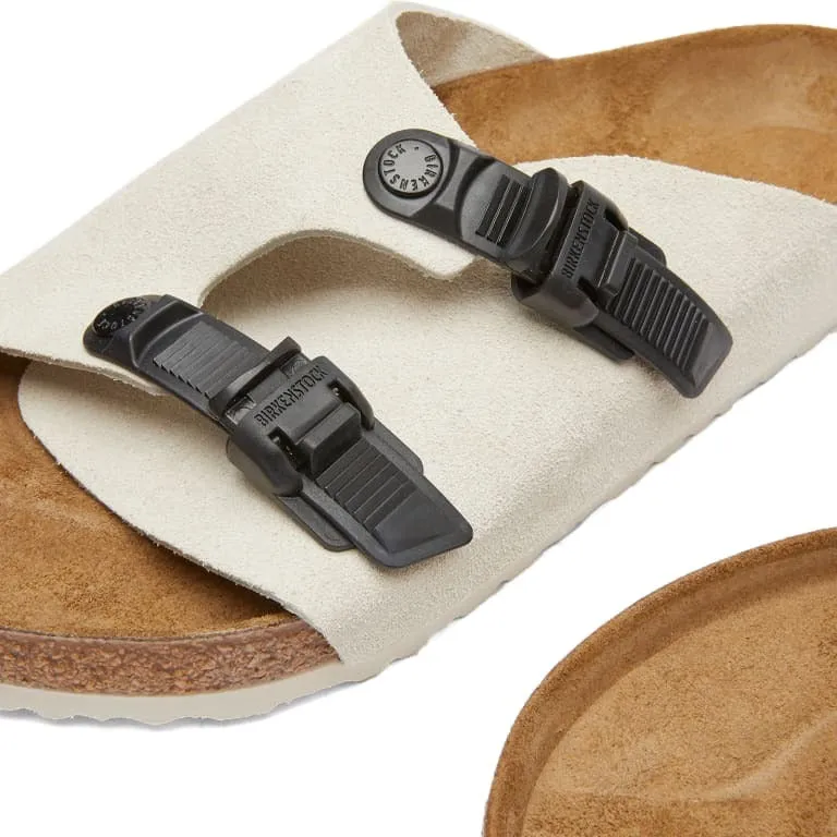 Birkenstock Zürich Tech slides, white/brown