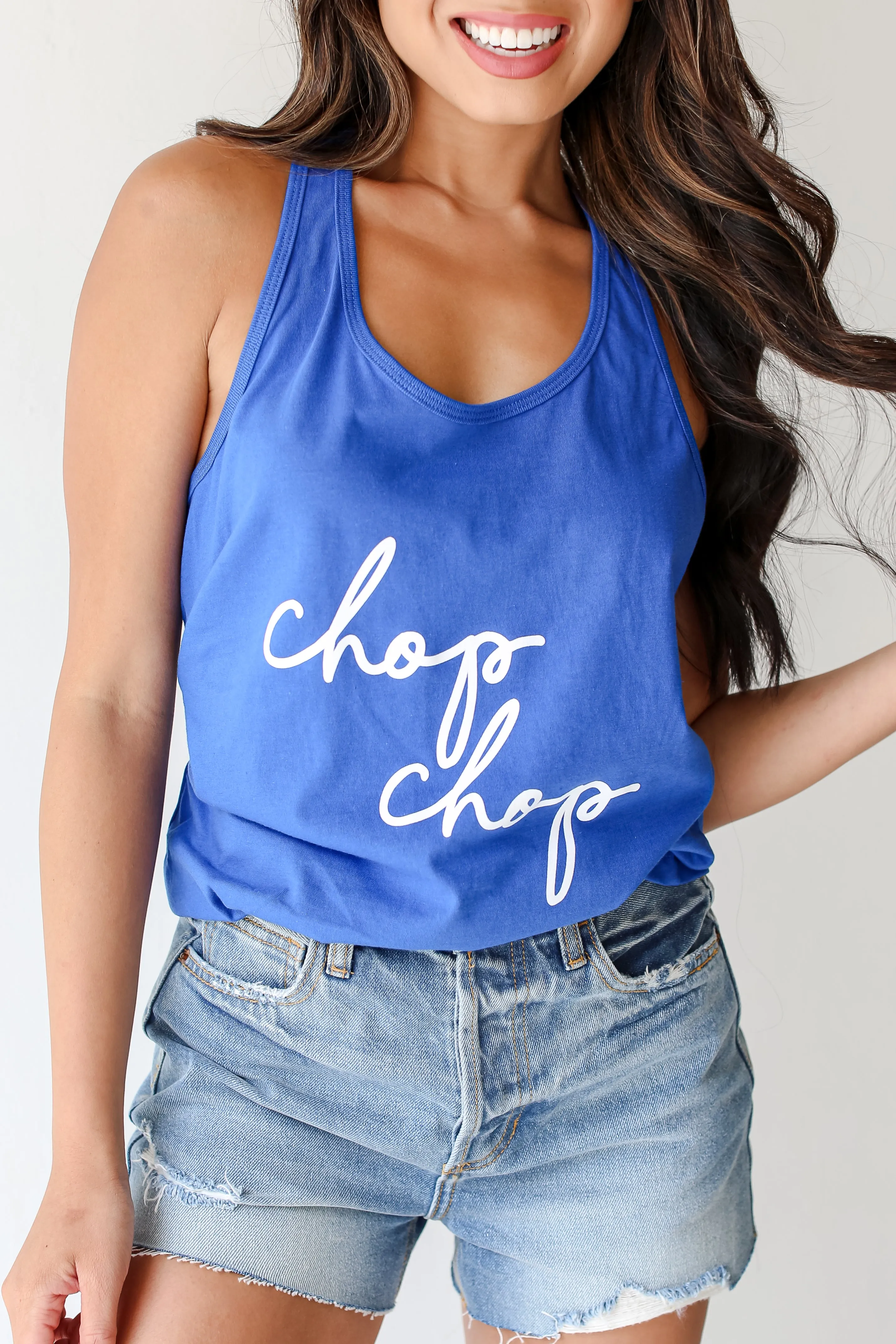 Blue Chop Chop Tank