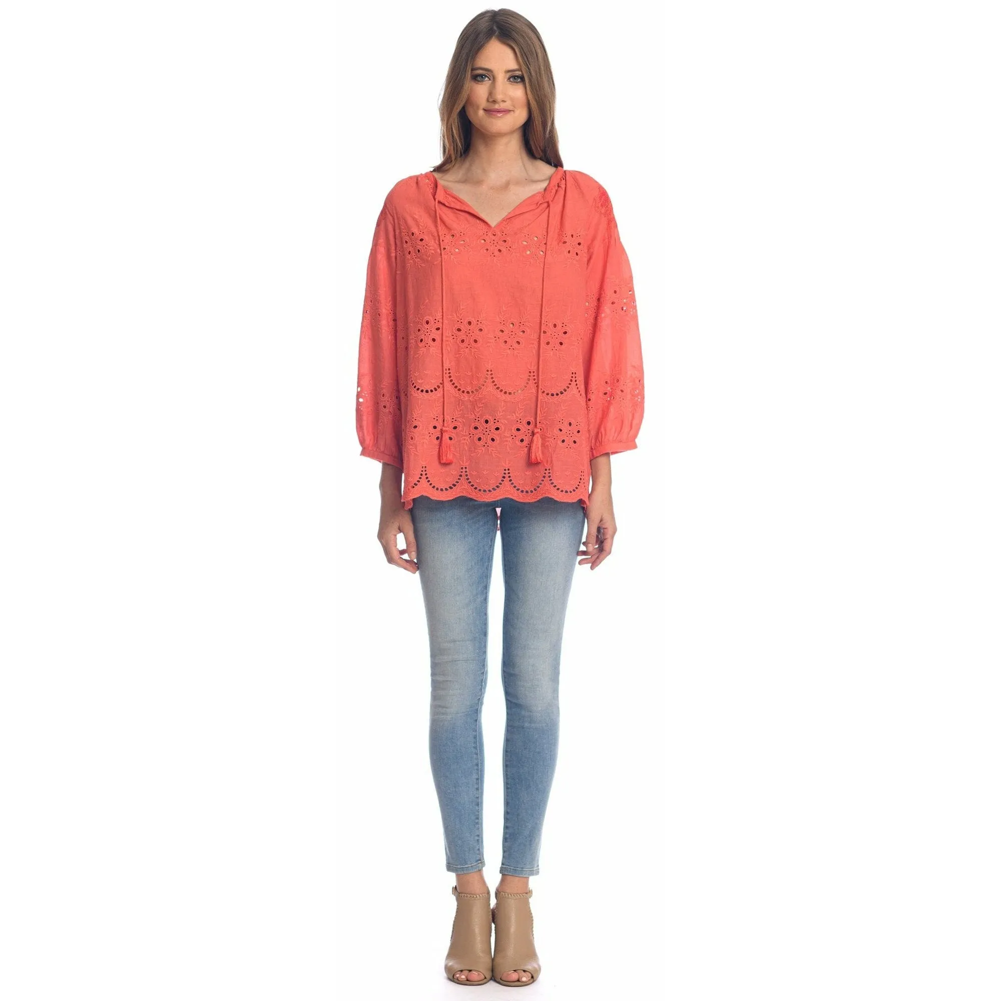 Brenna Coral Top