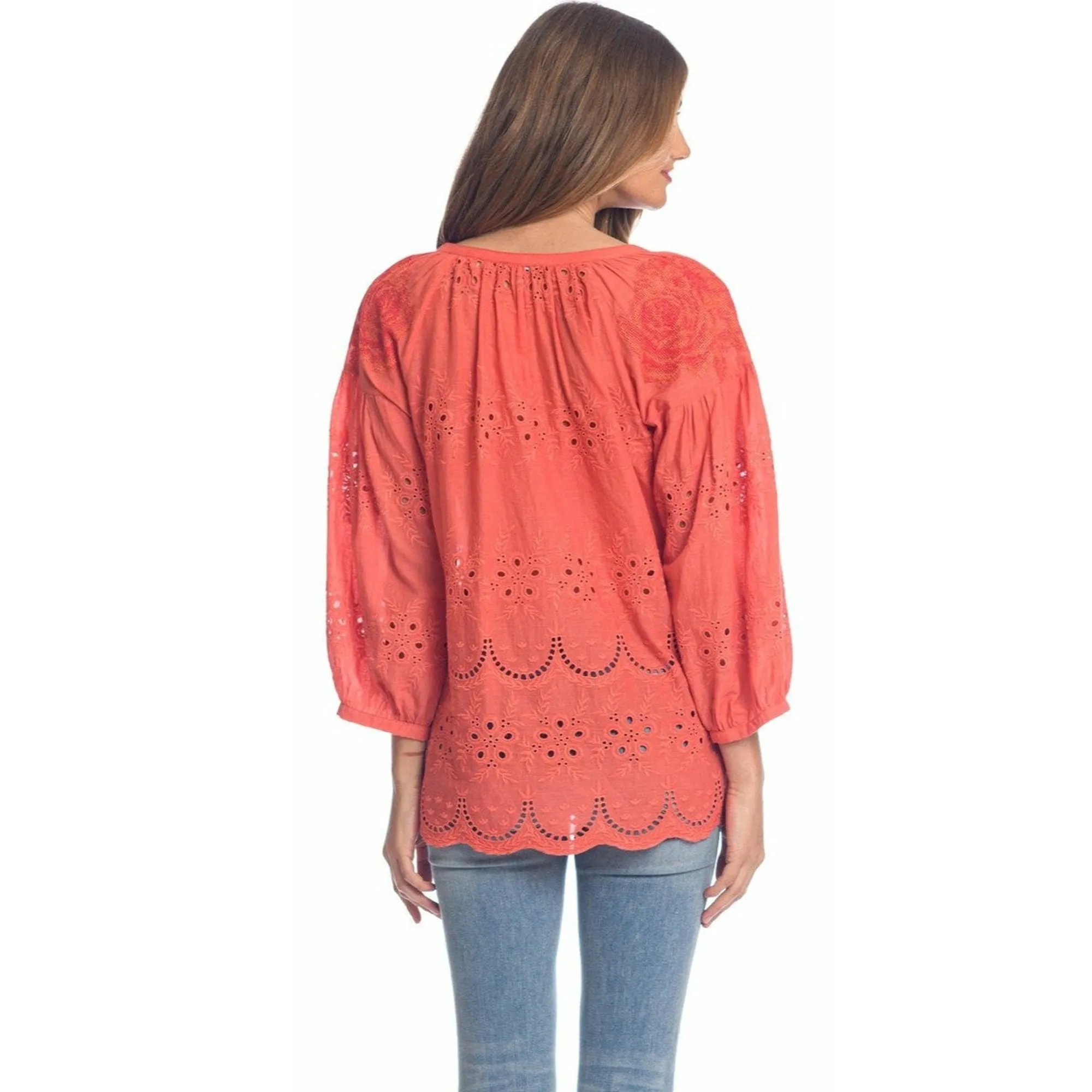 Brenna Coral Top