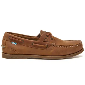 CHATHAM Mens Deck II G2 Leather Boat Shoes - Walnut