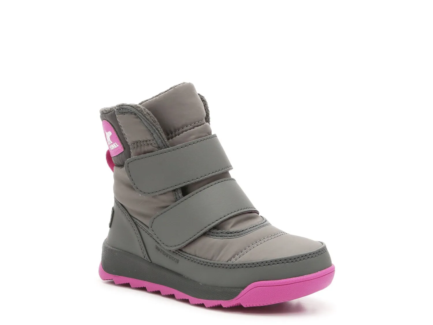 Children's boots Sorel Whitney II with strap, gray