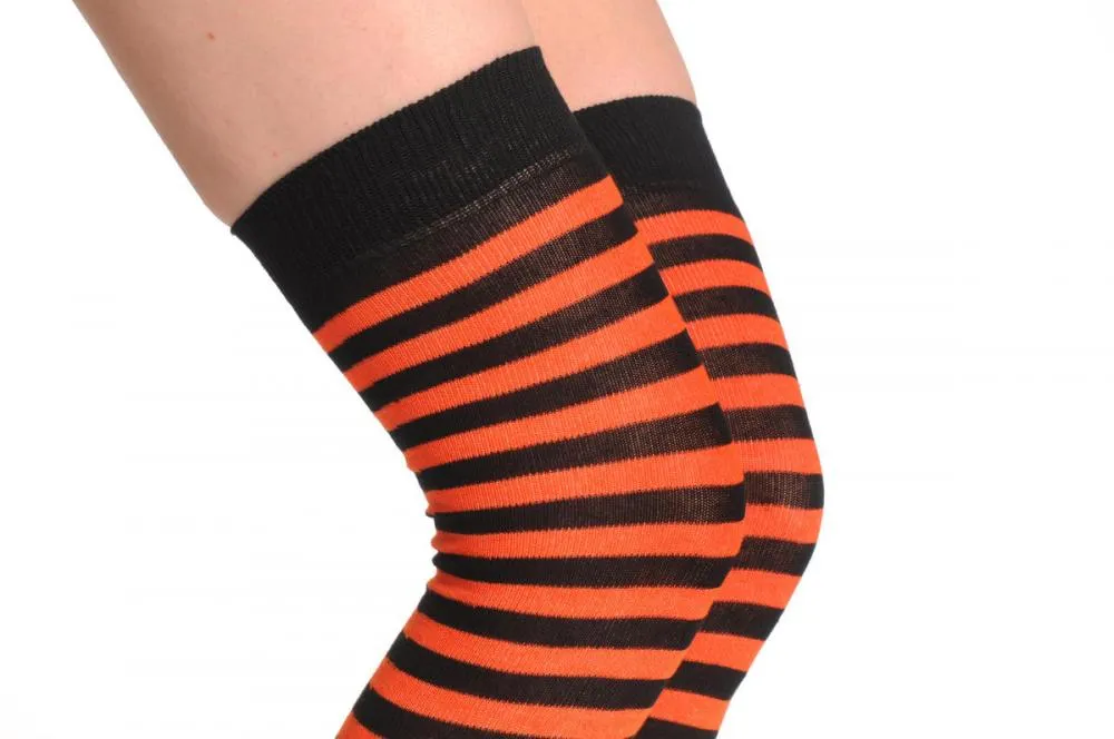 Dark Orange & Black Stripes