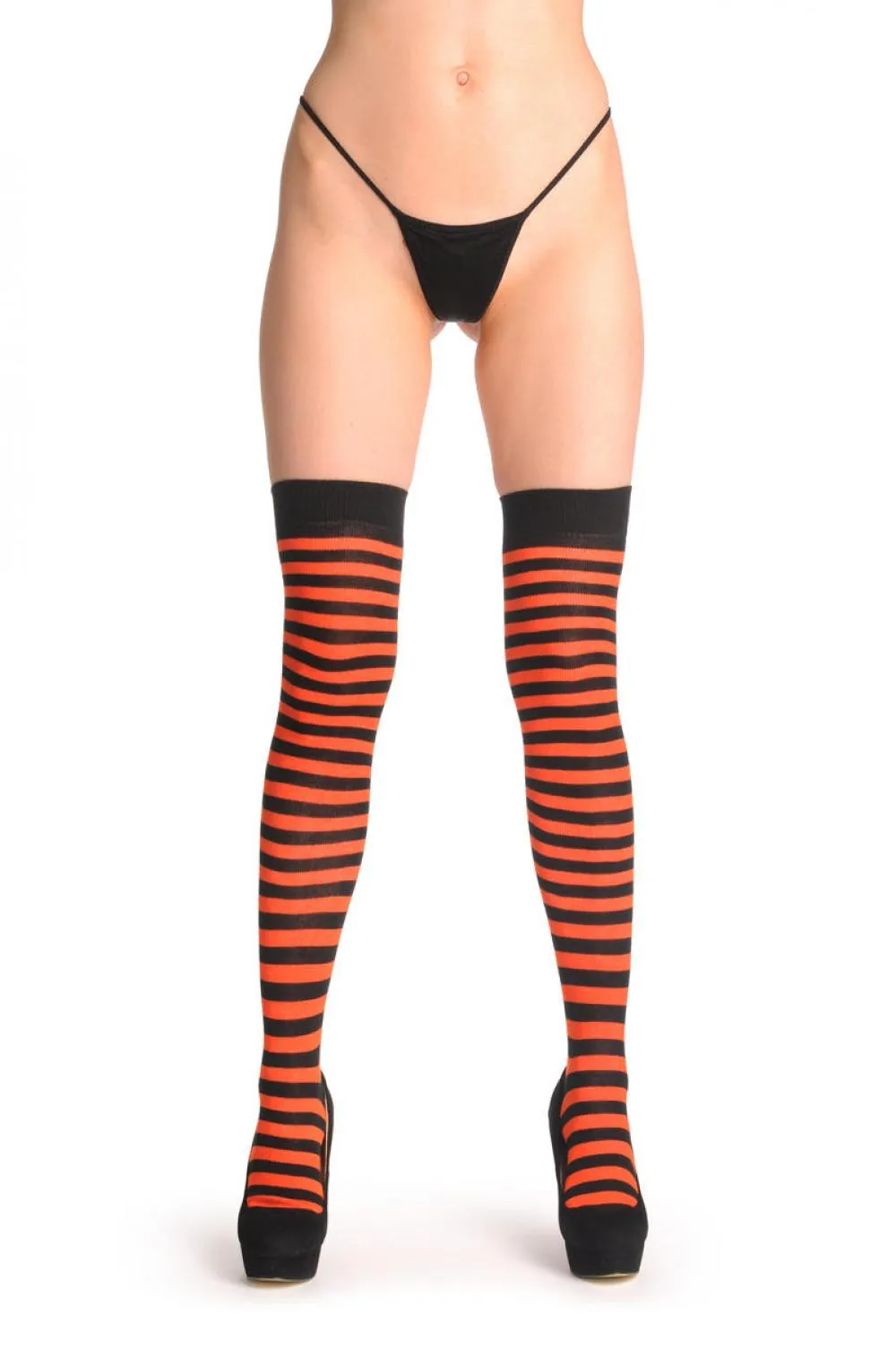 Dark Orange & Black Stripes