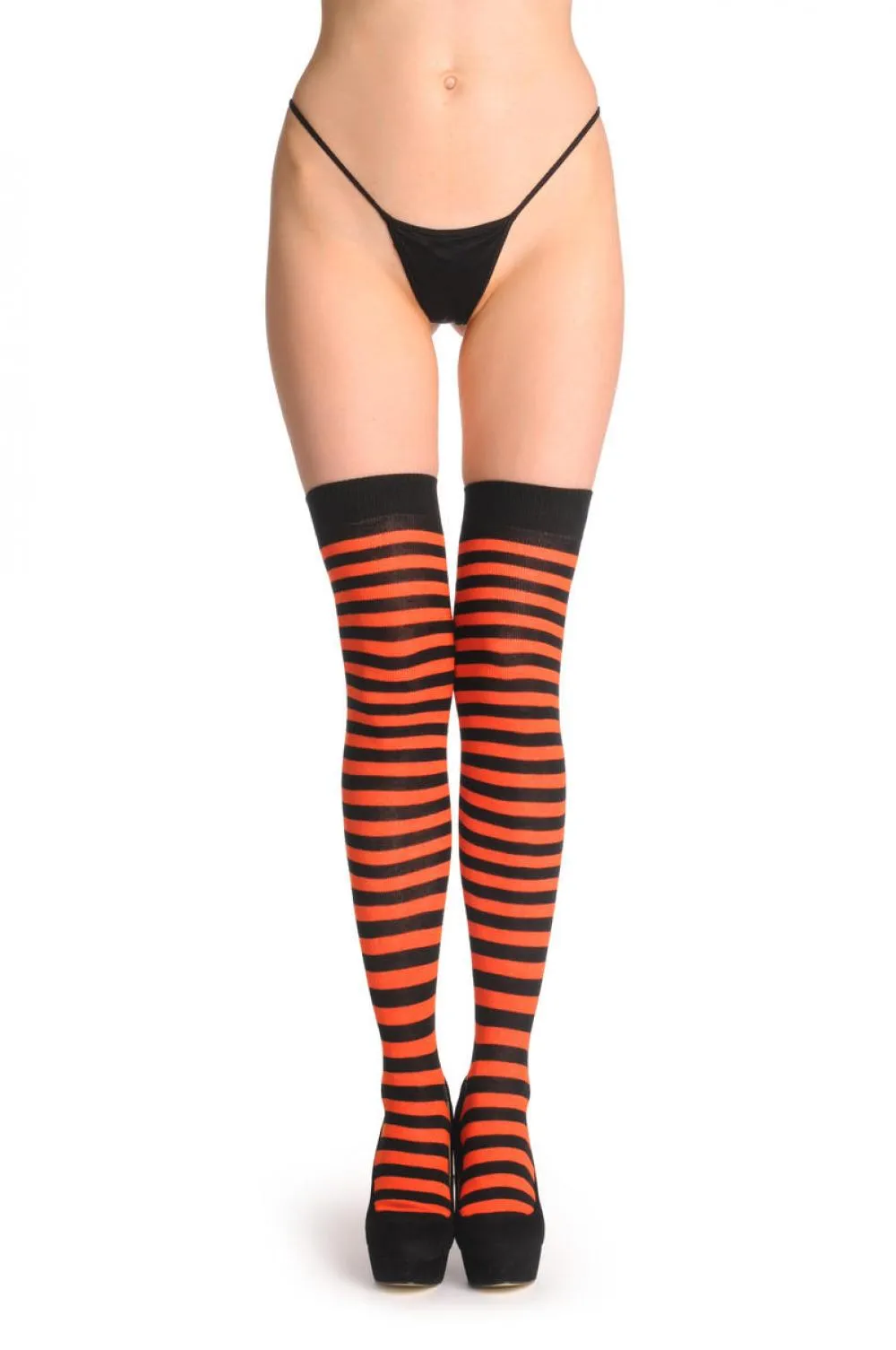 Dark Orange & Black Stripes