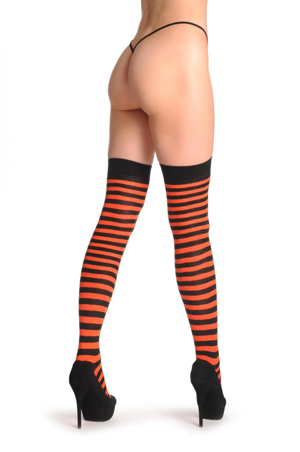 Dark Orange & Black Stripes