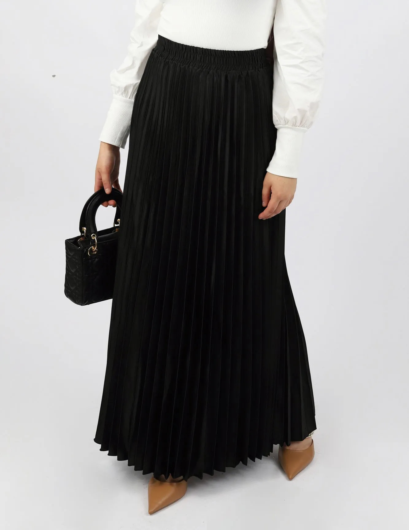 Dream Elastic Waist Pleat Skirt