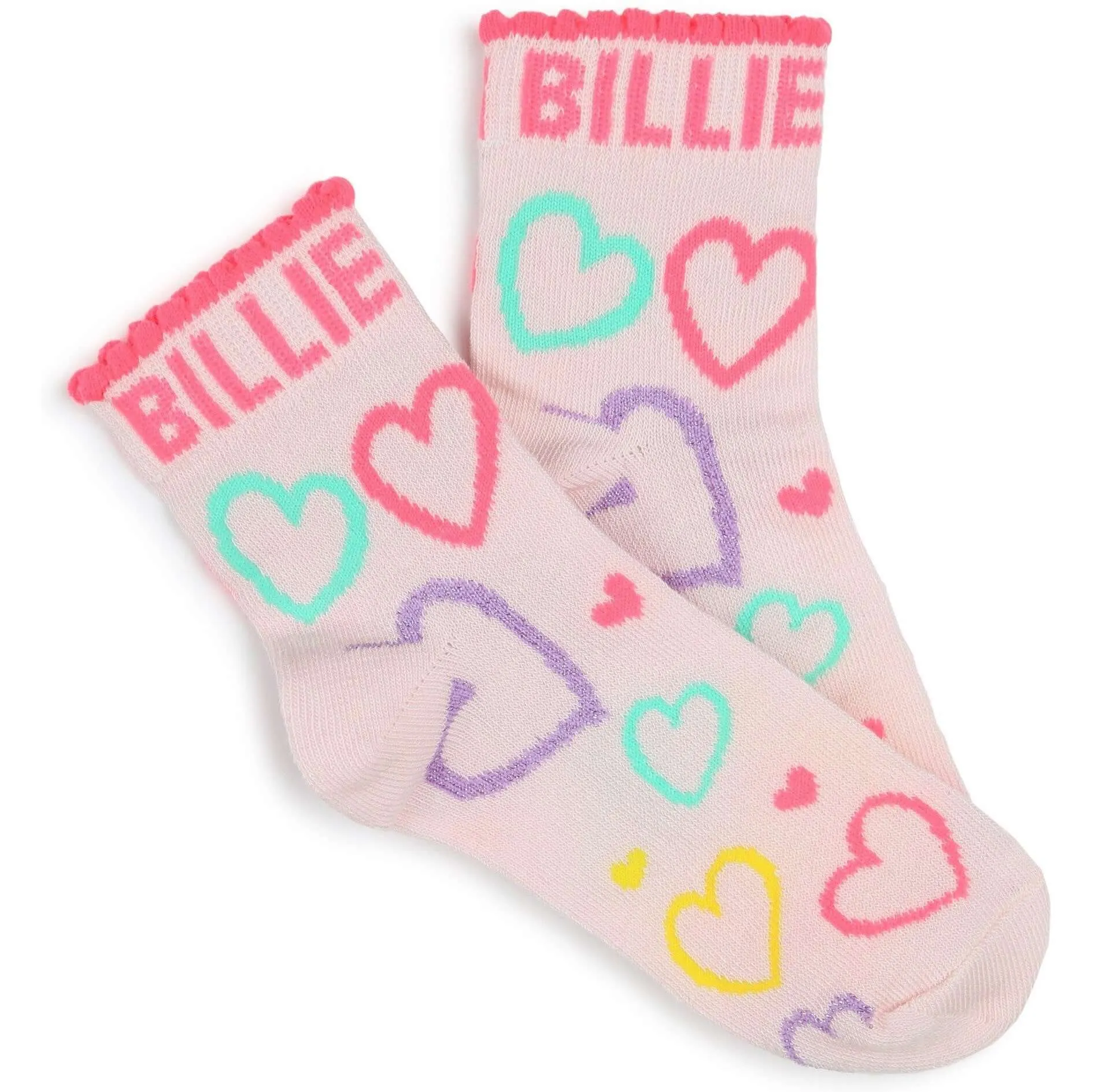 Girls Pink 2 Pack Socks