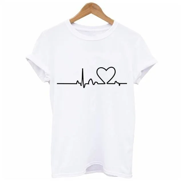 Heart Print T-Shirt