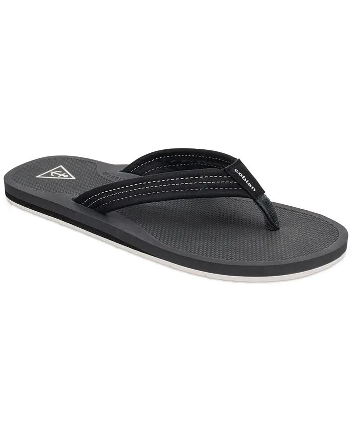 Hobgood Anchor Cobian Men's Waterproof Flip Flops, Black