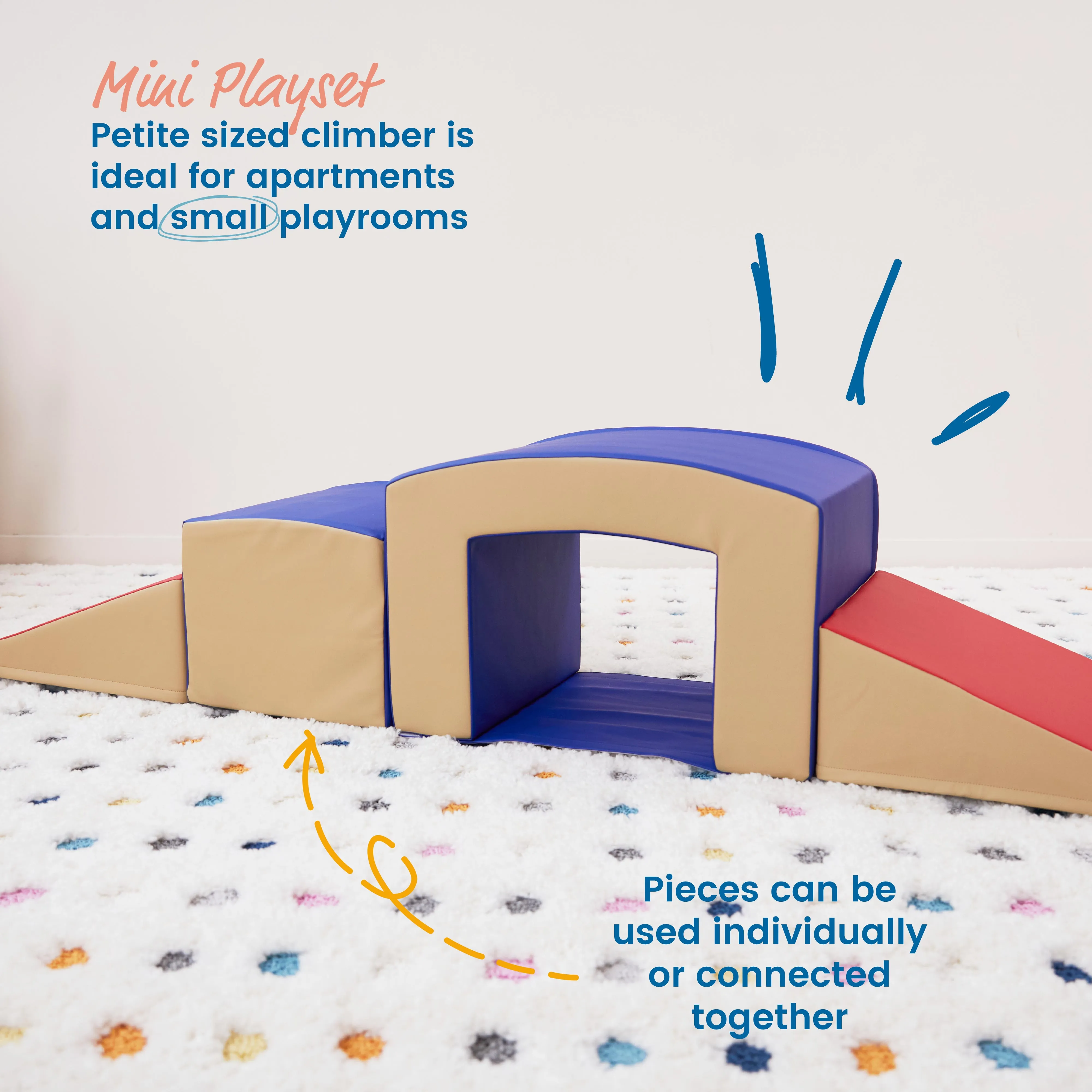 Junior Crawl Coast n' Up n' Over, Beginner Playset, 5-Piece