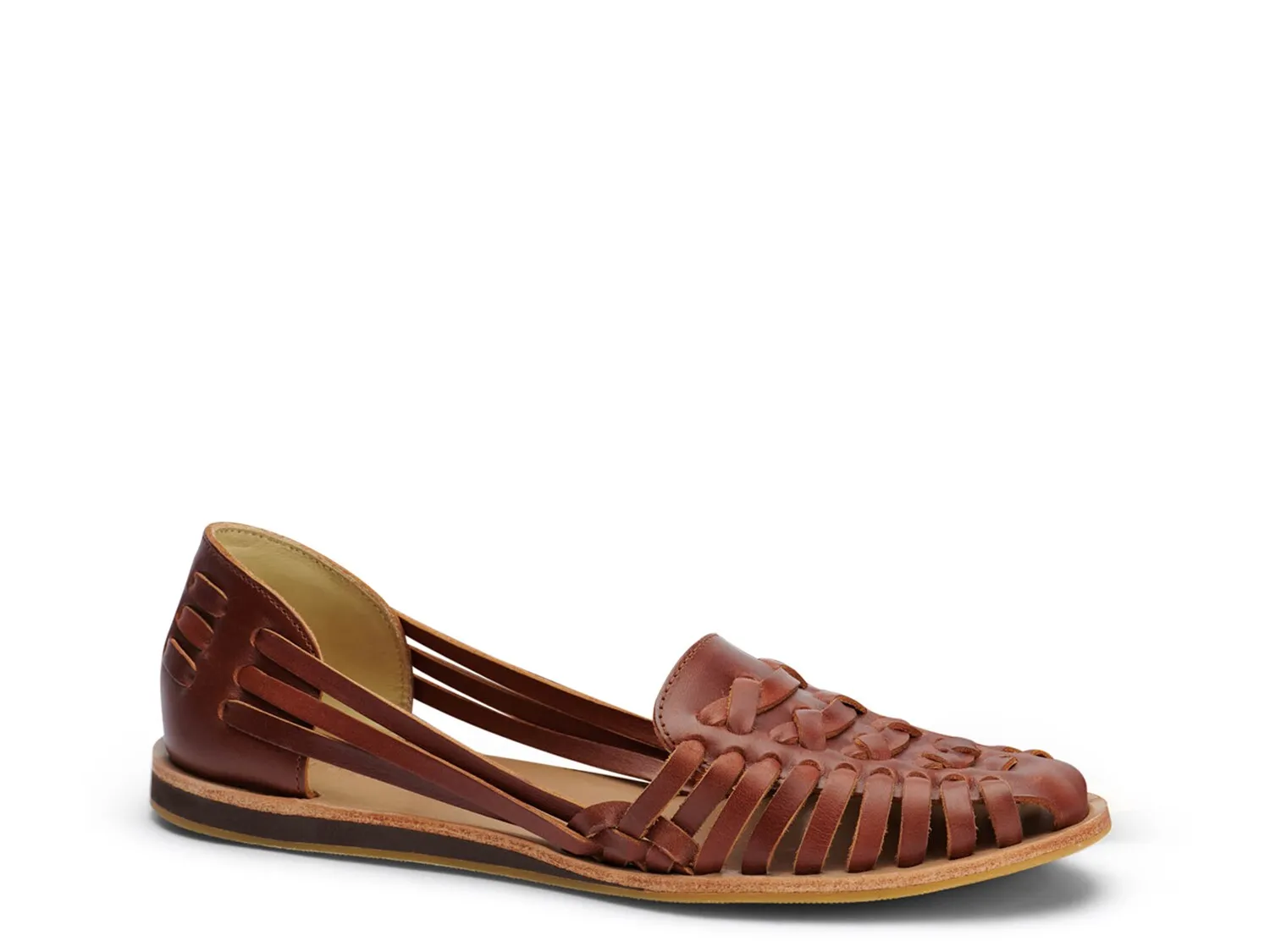 Leather sandals Nisolo Huarache, golden brown