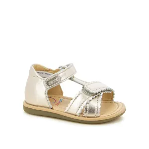 Light Bronze Cross Velcro Alaska Sandals