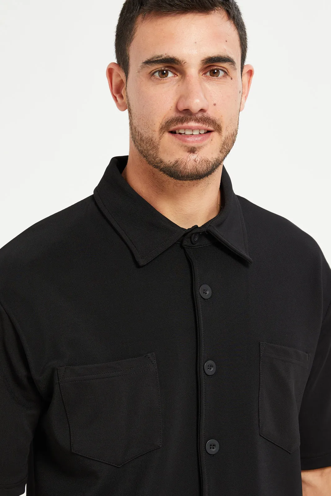 Men Black Casual Shirt