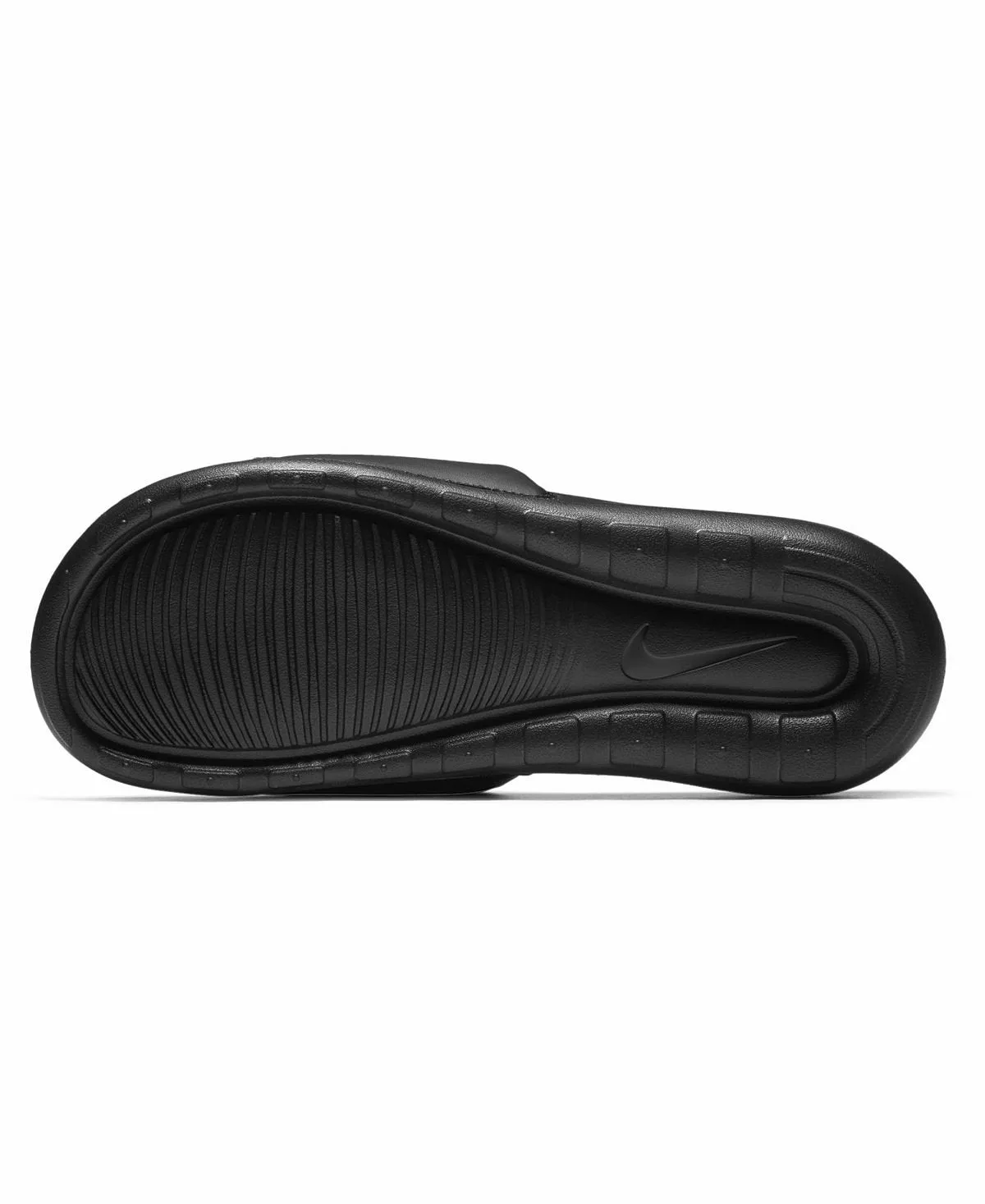 Men's victori one slide sandals from finish line Nike, black and white