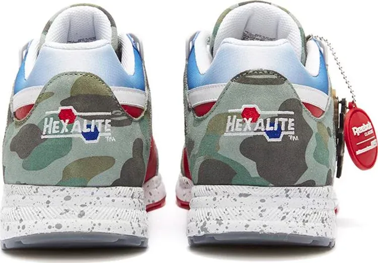 Mita x a bathing ape x ventilator affiliates 'white red royal' Reebok sneakers, multicolor