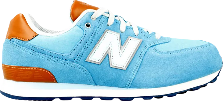 New Balance 574 Big Kid Wide 'Admiral Light Blue' Sneakers, Blue