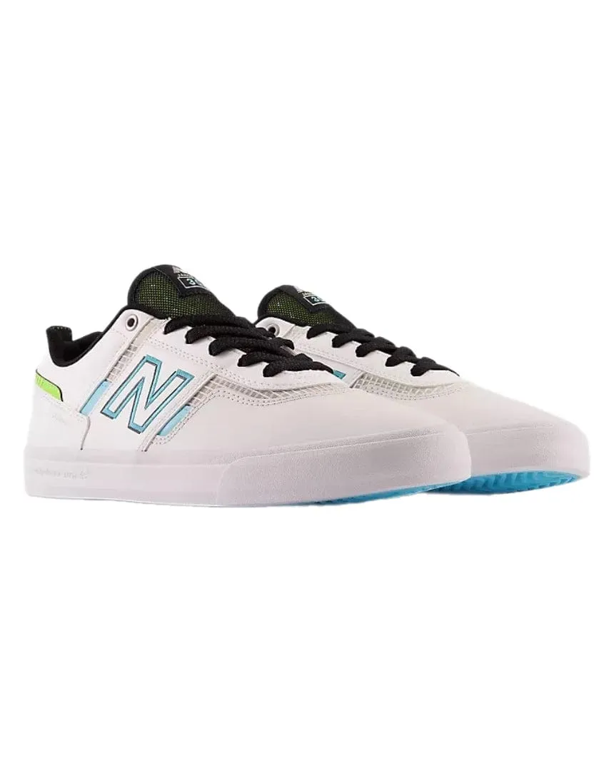 New Balance Numeric 306 Jamie Foy - White / Aqua Sky