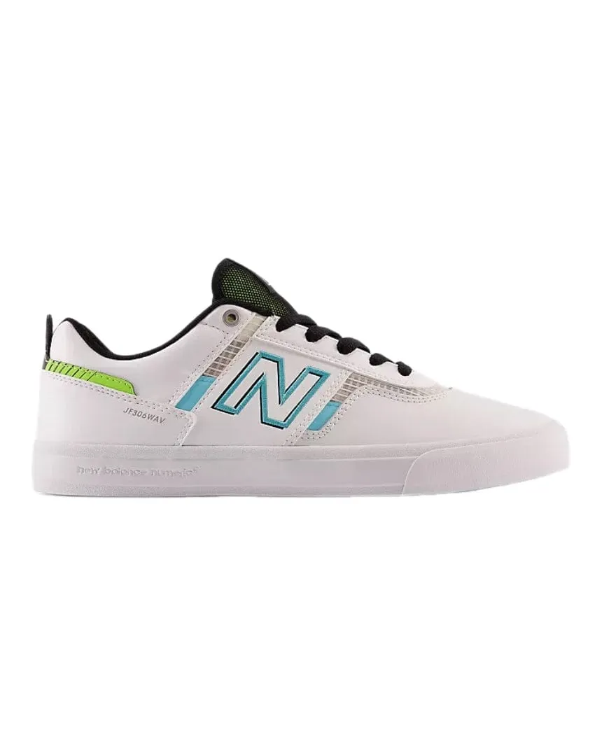 New Balance Numeric 306 Jamie Foy - White / Aqua Sky