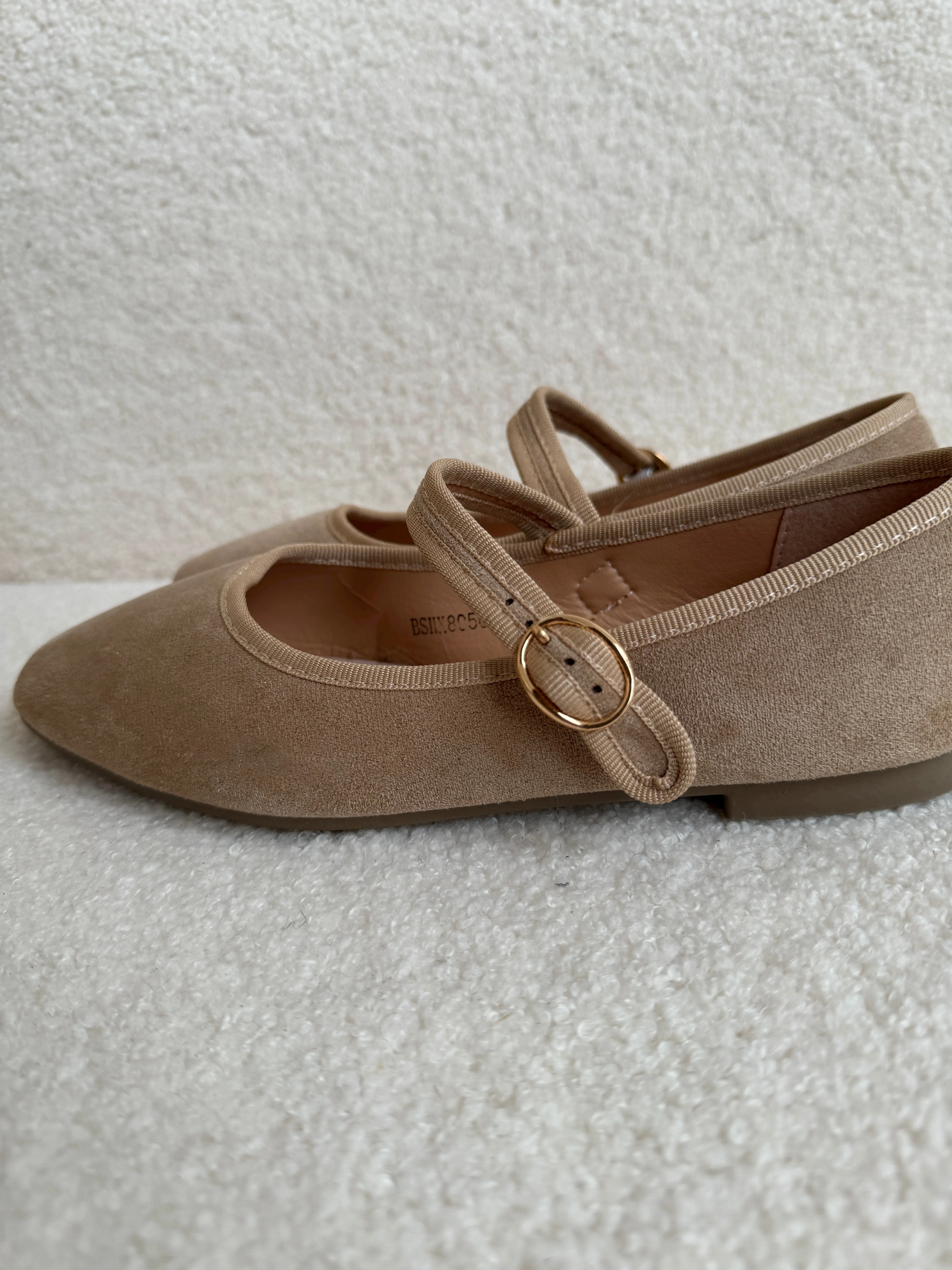 nola mary jane flats in nude