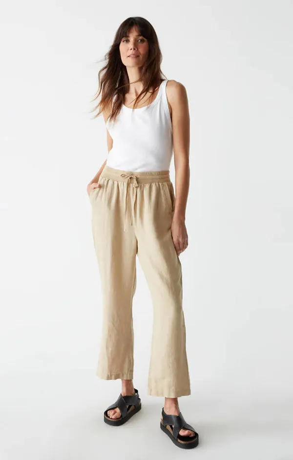 Nolan Pull On Linen Pant