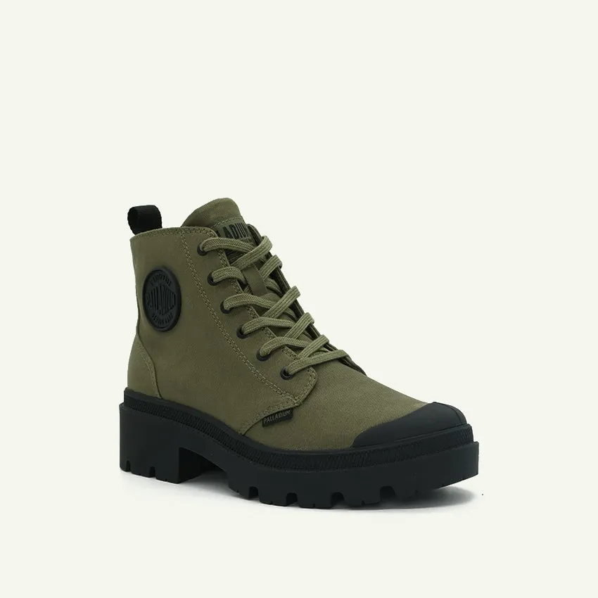 PALLABASE TWILL WOMEN'S BOOTS -  OLIVE NIGHT