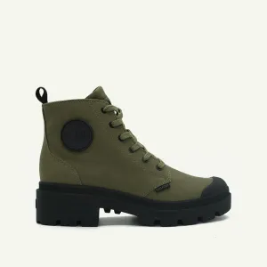 PALLABASE TWILL WOMEN'S BOOTS -  OLIVE NIGHT