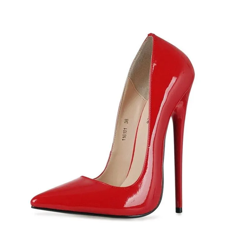 Patent Leather 16 cm High Heel Pumps