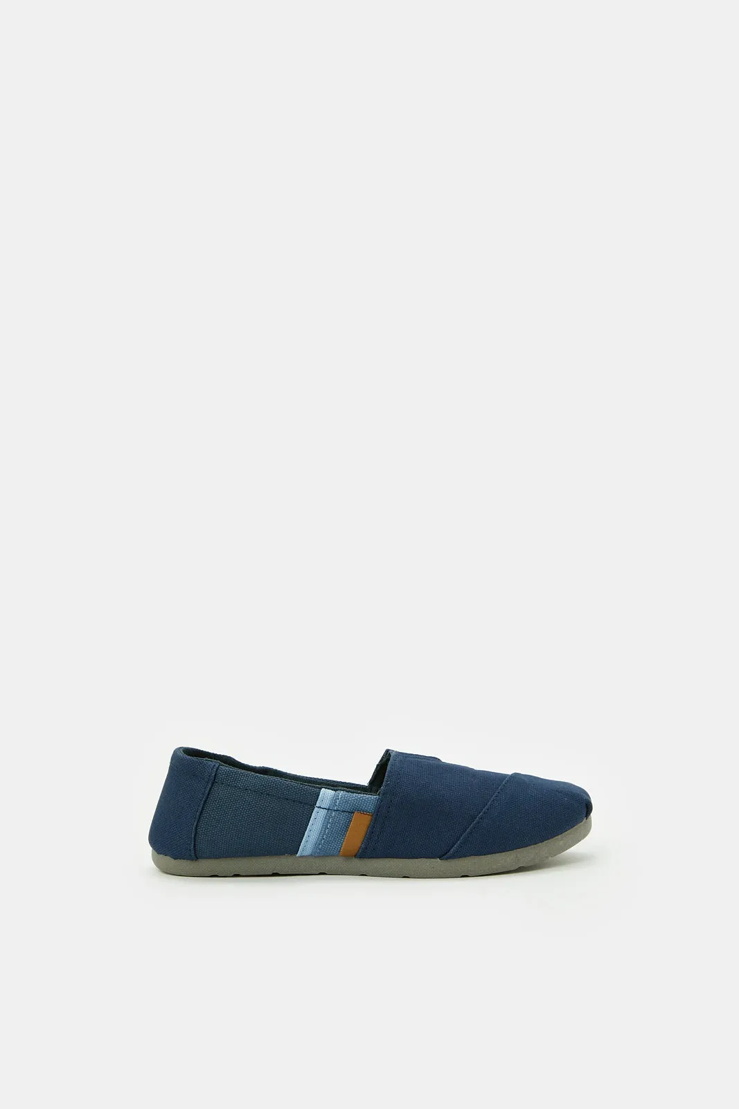 Senior Boys Navy Embellished Slip On