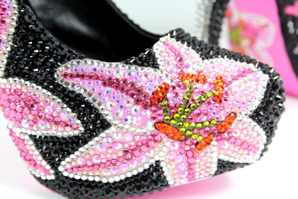 Stargazer Lily Swarovski Crystal Heel