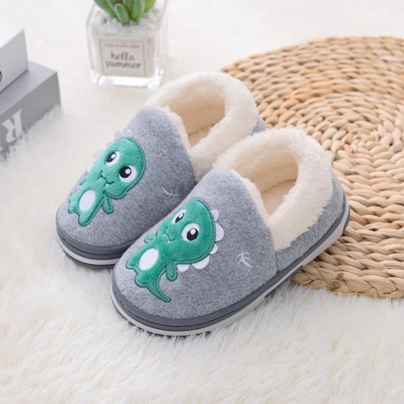 Unisex Toddler Unicorn Cartoon Design Warm Comfortable Kids Slippers