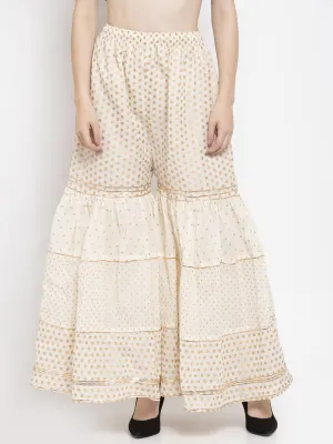 Women'S Off-White Gotta Gharara